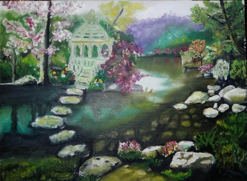 هنر نقاشی و گرافیک محفل نقاشی و گرافیک شهاب پاپلی کار رنگ روغن اندازه  ۶۰x۸۰