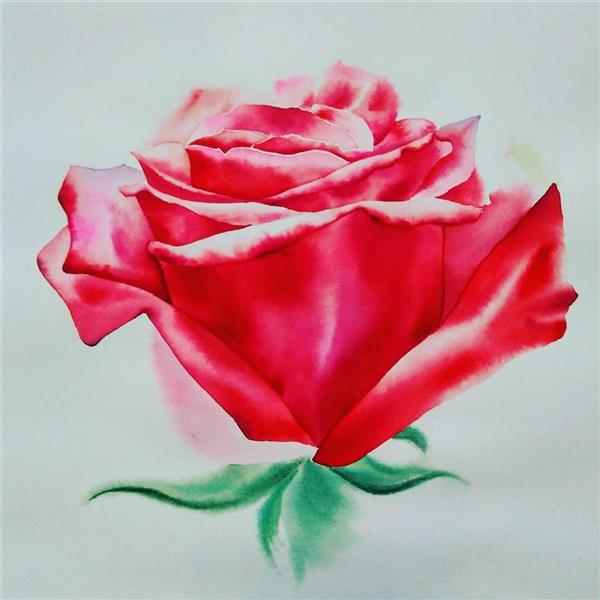 هنر نقاشی و گرافیک محفل نقاشی و گرافیک فاطمه موراسبانی نقاشی #آبرنگ تکنیک #هایپررئال
