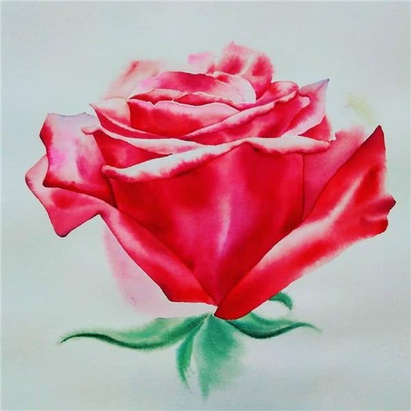 هنر نقاشی و گرافیک محفل نقاشی و گرافیک فاطمه موراسبانی نقاشی آبرنگ تکنیک هایپر رئال/ابعاد 30*30