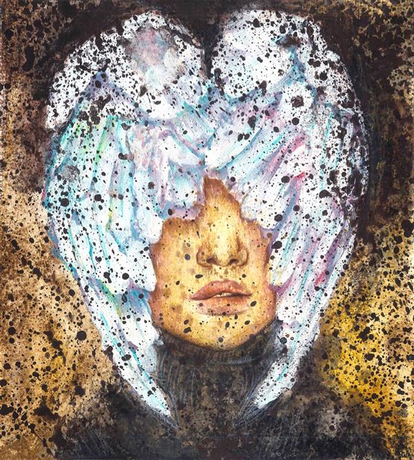 هنر نقاشی و گرافیک محفل نقاشی و گرافیک عسل علیخانی  ۳۵×۳۵ ترکیب مواد روی مقوا ۲۰۱۵
#هنر #نقاشی #تصویرسازی #پرتره #بال #پرنده #زن