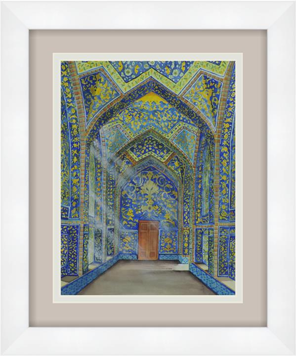 هنر نقاشی و گرافیک محفل نقاشی و گرافیک majid emadi 30*40/watercolor/shaikhlotfollah mosque/Isfahan/IRAN