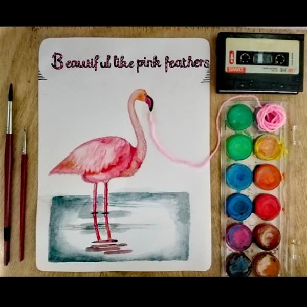 هنر نقاشی و گرافیک محفل نقاشی و گرافیک Rayhaneh khonamri نقاشی فلامینگو با آبرنگ
art # paint #flamingo# #فلامینگو #نقاشی