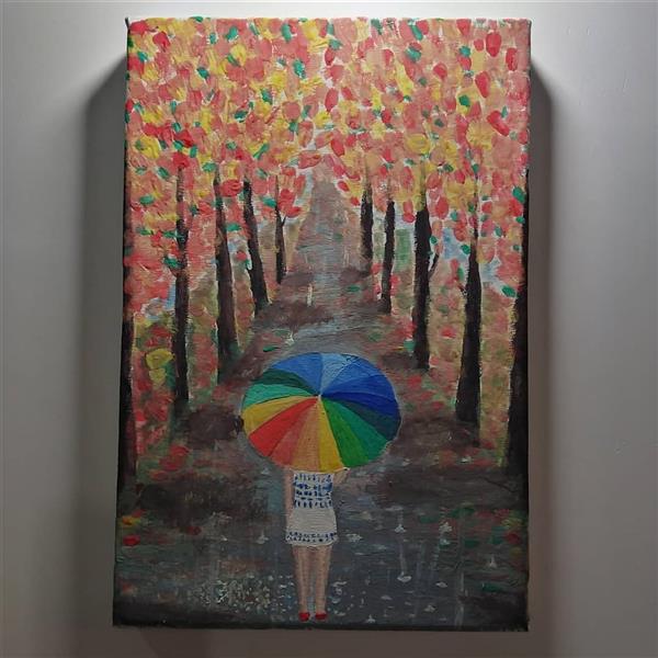 هنر نقاشی و گرافیک محفل نقاشی و گرافیک Rayhaneh khonamri قدم زدن زیر باران