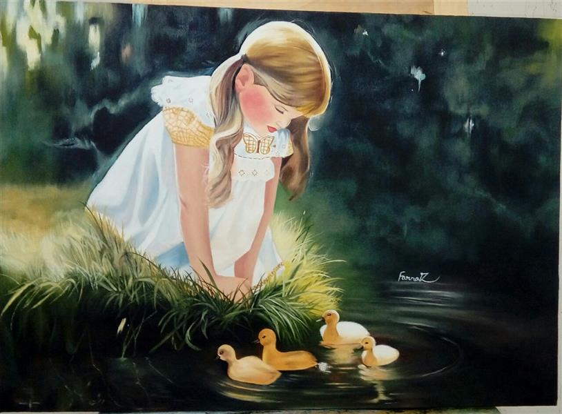 هنر نقاشی و گرافیک محفل نقاشی و گرافیک فرناز خسروی رنگ و روغن، ابعاد 50×70