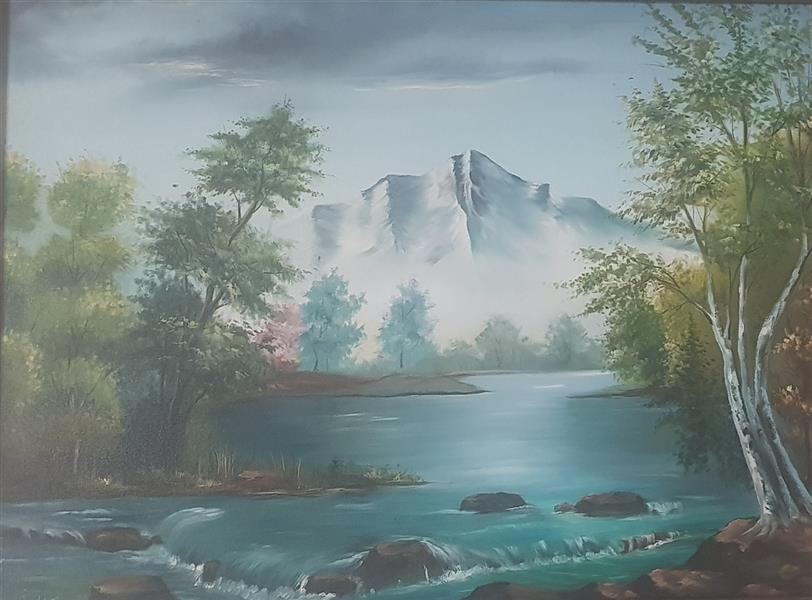 هنر نقاشی و گرافیک محفل نقاشی و گرافیک سولماز صبحی رنگ روغن ۸۰×۶۰