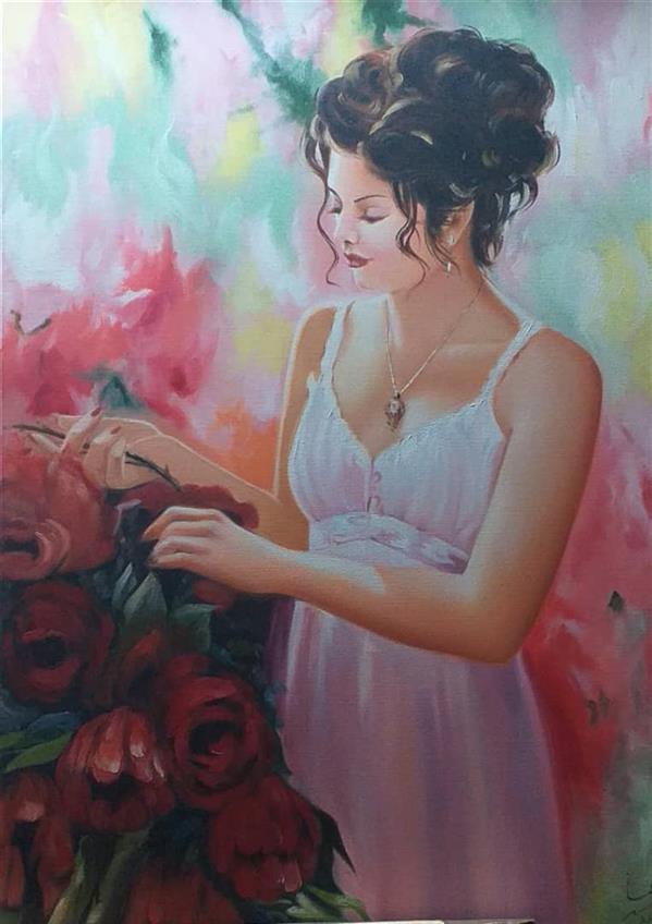 هنر نقاشی و گرافیک محفل نقاشی و گرافیک سولماز صبحی رنگ روغن ۵۰×۷۰