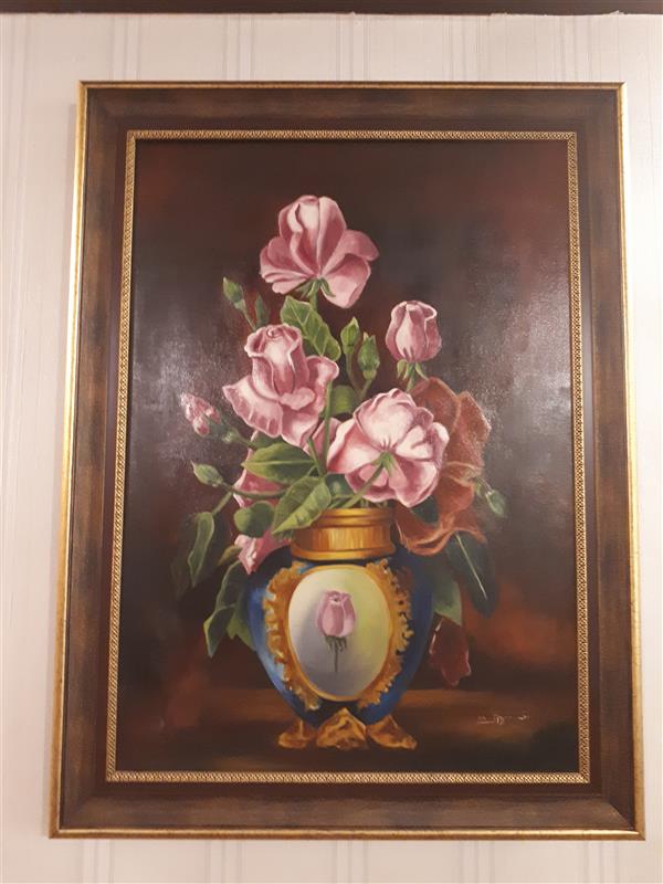 هنر نقاشی و گرافیک محفل نقاشی و گرافیک نغمه سروری گل رز  تکنیک رنگ و روغن