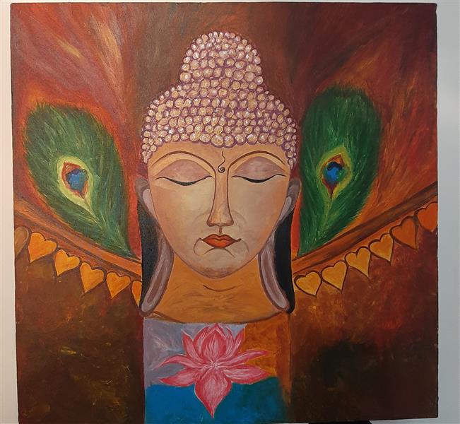 هنر نقاشی و گرافیک محفل نقاشی و گرافیک  هستی محمدی نقاشی روی بوم۵۰×۵۰ اکریلیک