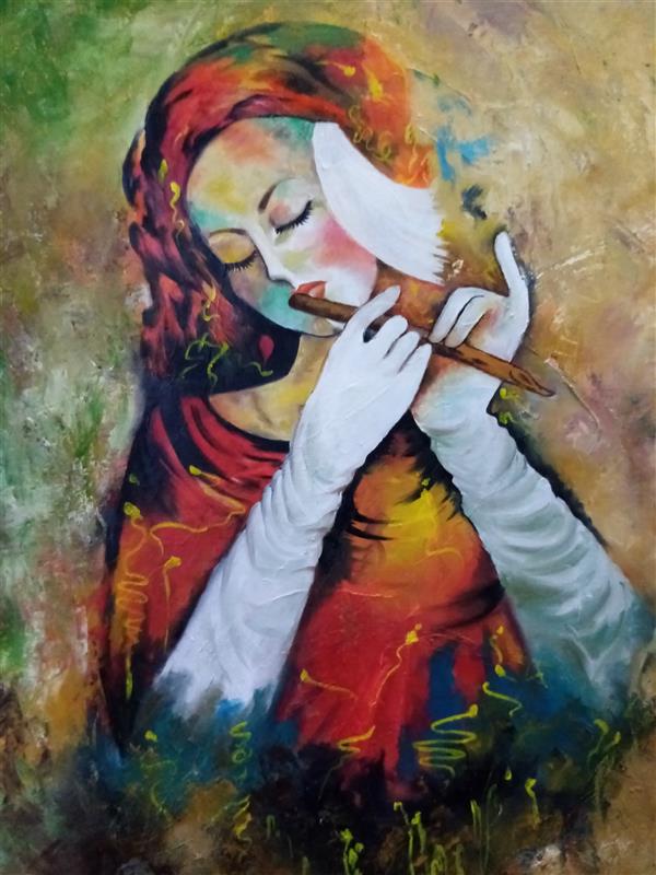 هنر نقاشی و گرافیک محفل نقاشی و گرافیک کاویانی رنگ روغن روی بوم