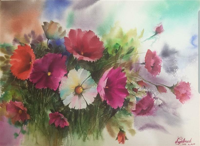 هنر نقاشی و گرافیک محفل نقاشی و گرافیک گلنوش خسرویان #آبرنگ #مقوا 
سایز ۲۶*۳۶ سانتیمتر