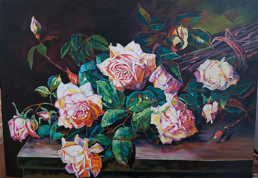 هنر نقاشی و گرافیک محفل نقاشی و گرافیک Mahboobeh Rostami نقاشی رنگ روغن با ابعاد 50×70