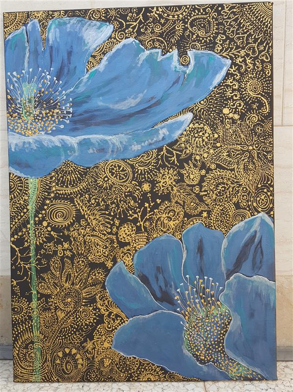 هنر نقاشی و گرافیک محفل نقاشی و گرافیک ازاده محمدنیا ۵۰ در ۷۰ بوم
آکریلیک و لاینر
گل آبی