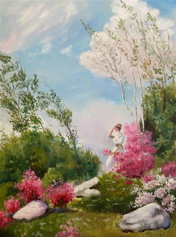 هنر نقاشی و گرافیک محفل نقاشی و گرافیک Tina رنگ روغن ابعاد ۵۰ در ۷۰