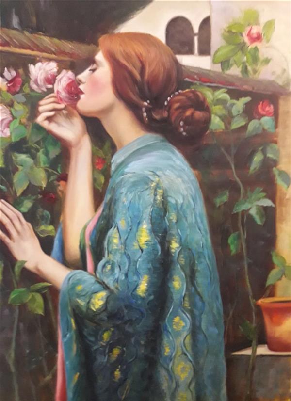 هنر نقاشی و گرافیک محفل نقاشی و گرافیک مریم حسنلو #دختر در باغ#رویایی
۶۰*۸۰