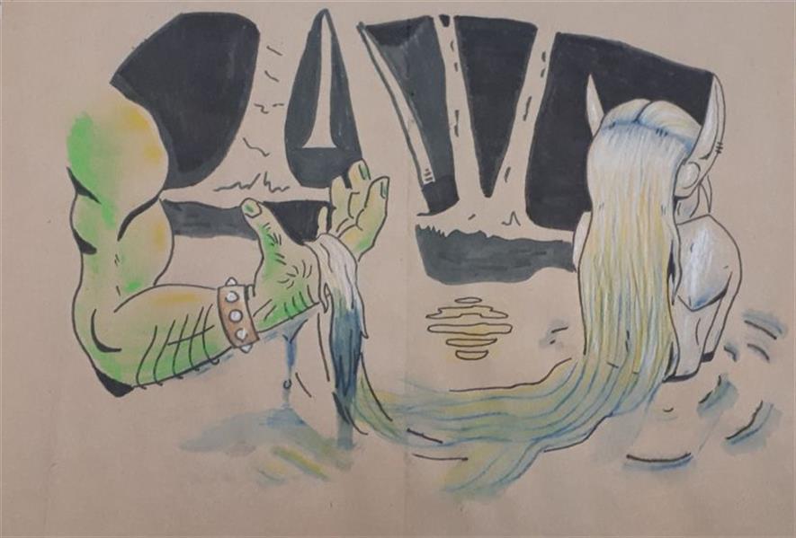 هنر نقاشی و گرافیک محفل نقاشی و گرافیک علی محمد غیبی زاده (عشق)الاغ و غول((Donkey and oger)) 
صفحه اول
ماژیک-راپید-مداد رنگی و آبرنگی-پاستل روغنی-کاغذ گراف