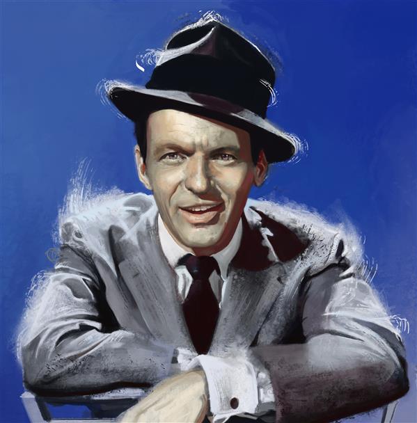 هنر نقاشی و گرافیک محفل نقاشی و گرافیک رضا باقری Digital Paint of Frank Sinatra
