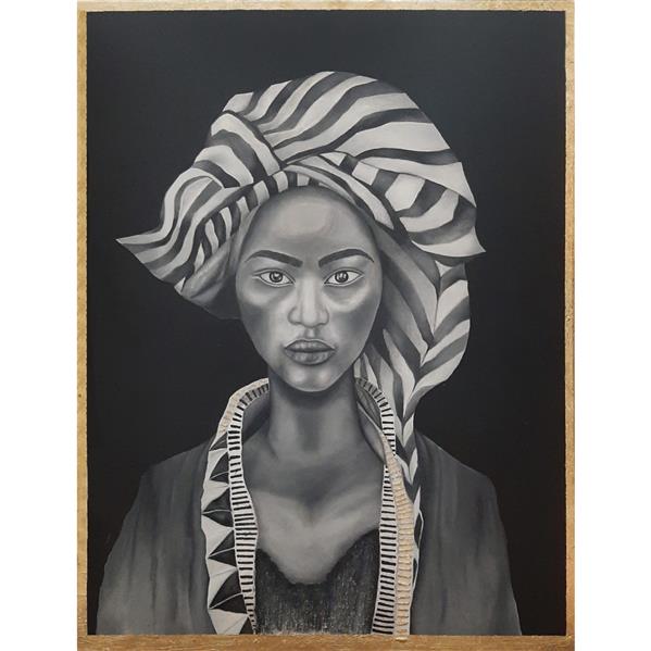هنر نقاشی و گرافیک محفل نقاشی و گرافیک نادیا صبوری  تابلو نقاشی رنگ روغن طرح دختر سیاه پوست روی بوم کار شده است.
ابعاد اثر ۶۰ در ۸۰ می باشد.