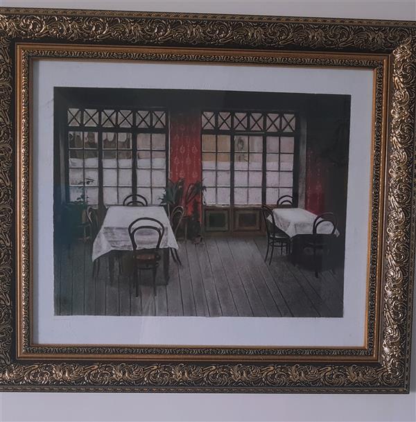 هنر نقاشی و گرافیک محفل نقاشی و گرافیک سلمان گلاب وند تابلوی کافه در باران 
پاستل گچی
اثر سلمان گلاب وند