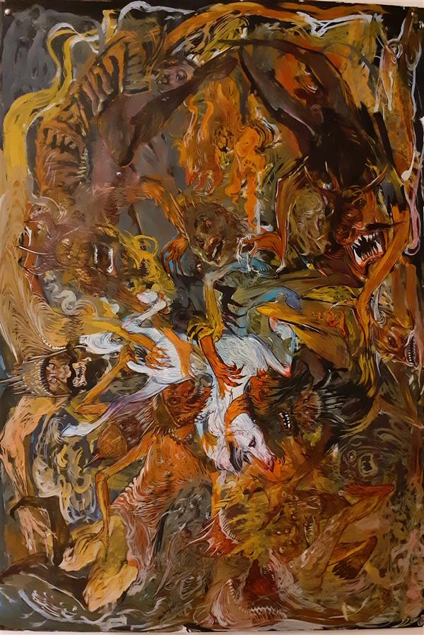 هنر نقاشی و گرافیک محفل نقاشی و گرافیک علی نوروزی متریال: آکرلیک روی مقوا (ترکیب مواد)
تاریخ اجرا ۴۰۴ بهمن ماه
بدون عنوان.
علی نوروزی.
