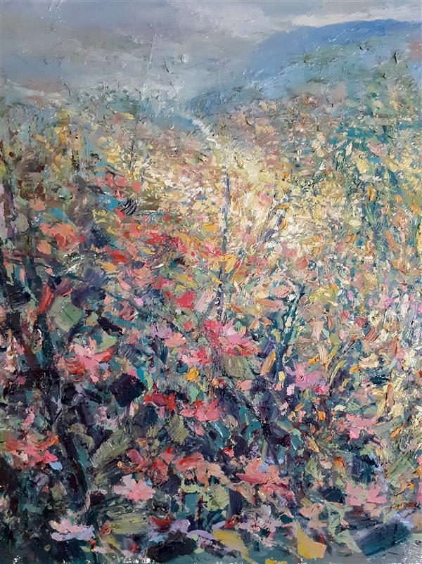 هنر نقاشی و گرافیک محفل نقاشی و گرافیک علی نوروزی رنگ روغن روی فیبر سه میل .
روستای فریزی ، گلبهار. 
اجرا 1404
