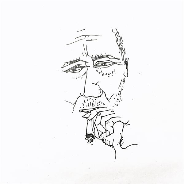 هنر نقاشی و گرافیک محفل نقاشی و گرافیک میلاد کریمی روان نویس روی کاغذ