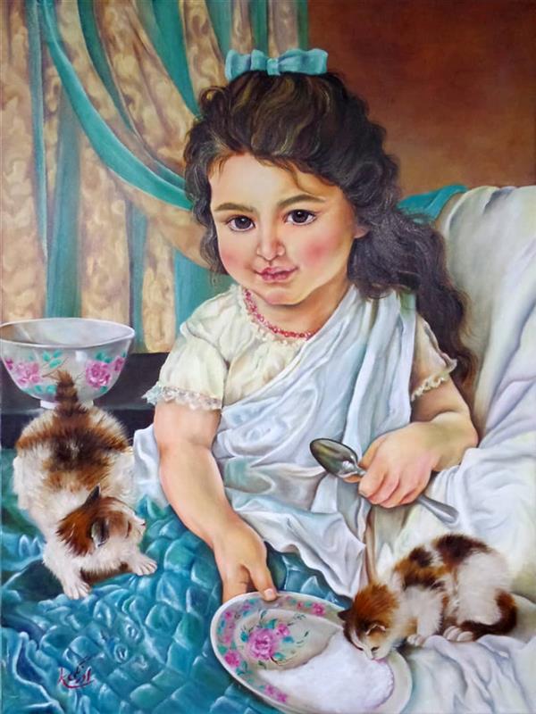 هنر نقاشی و گرافیک محفل نقاشی و گرافیک هنرمند  رنگ رو غن 80x60
