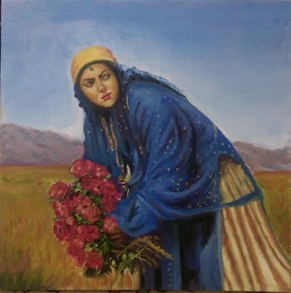 هنر نقاشی و گرافیک محفل نقاشی و گرافیک سمیرااسماعیلی اثر زیبای دختر عشایر با رنگ روغن  ، با رنگبندی بسیار زیبا و زنده ، نقاشی کار تازه به اتمام رسیده فقط کمی ریزه کاری دارد ، هدیه ای ماندگار ...