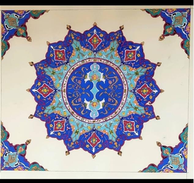 هنر نقاشی و گرافیک محفل نقاشی و گرافیک سیده محبوبه توفیقی نسب  #تذهیب#شمسه
در صورت تمایل اثر پاسپارتو و قاب بندی می شود 