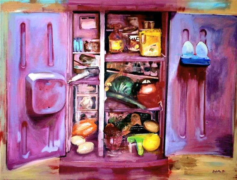 هنر نقاشی و گرافیک محفل نقاشی و گرافیک زهرا مومنی #زهرا_مومنی
تاریخ اثر ۱۴۰۱
متریال رنگ روغن 
#مجموعه_یخ_چال