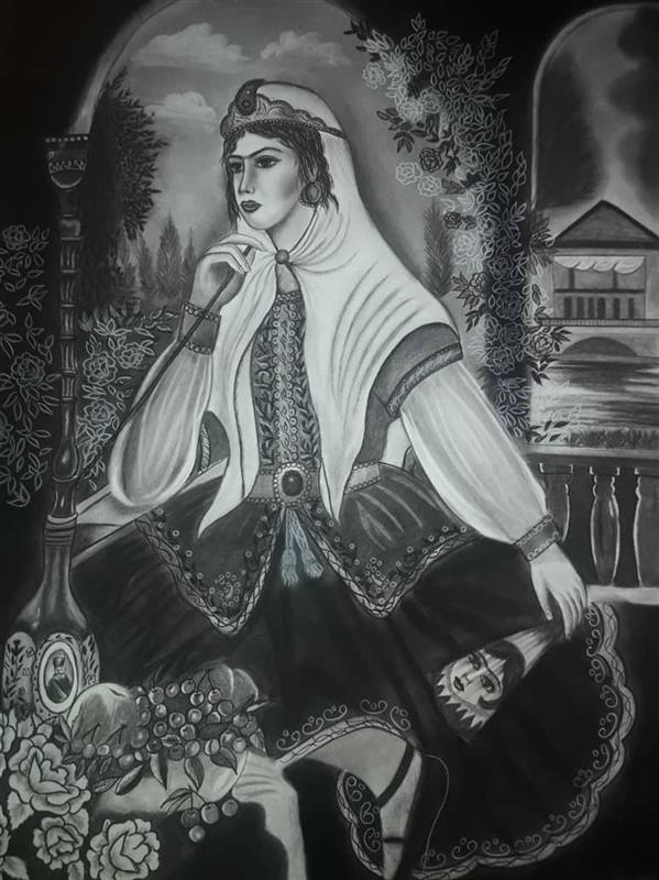 هنر نقاشی و گرافیک محفل نقاشی و گرافیک سیدمحمود وحیدی زن قجر
سیاه قلم
سیدمحمود وحیدی
1397