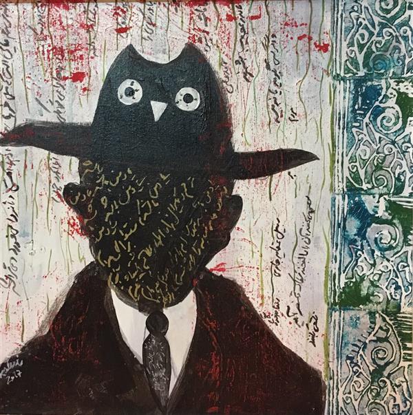 هنر نقاشی و گرافیک محفل نقاشی و گرافیک نازلی کلانی میکس مدیا روی بوم به همراه قاب چوبی سفید