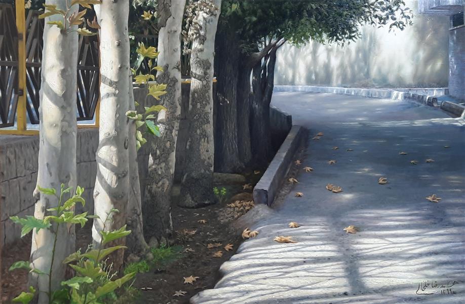 هنر نقاشی و گرافیک محفل نقاشی و گرافیک محمدرضا خلخالی رنگ روغن اورجینال روی بوم