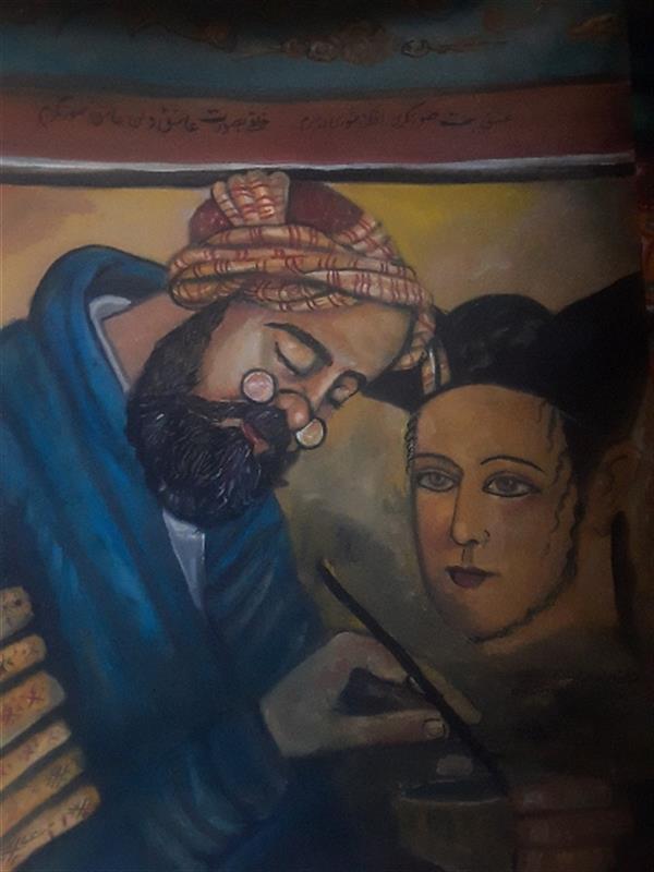 هنر نقاشی و گرافیک محفل نقاشی و گرافیک میثم رایکا رضا عباسی به همراه اثری  از خودش در کاخ جهان نما که دیگر اثری از این طرح وجود ندارد . از هنر مندان دوره صفویه و رئیس کتابخانه سلطنتی شاه عباس اول صفوی . 
او به همراه یک‌نقاش آلمانی تبار به کشیدن نقوش منحصر بفرد در کاخ جهان نما مشغول شد که متاسفانه بر اثر  گلوله باران این‌کاخ توسط روس ها  اثری از آن زیبایی ها دیده نمیشود . 
نقاشی رنگ روغن توسط میثم رایکا روی مقوا  برای کلکسیون شاه عباس در مازندران  کشیده شده است