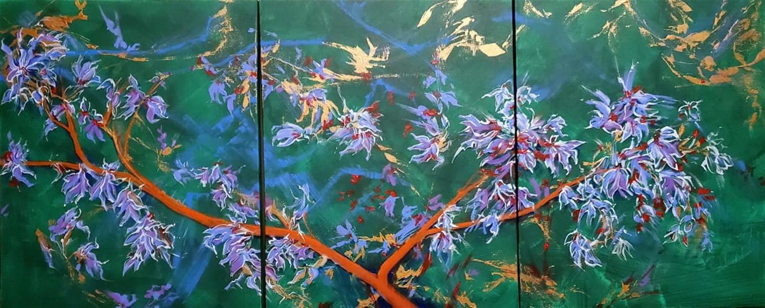 هنر نقاشی و گرافیک محفل نقاشی و گرافیک نسرین تقوایی اکرولیک روی بوم  3 تکه