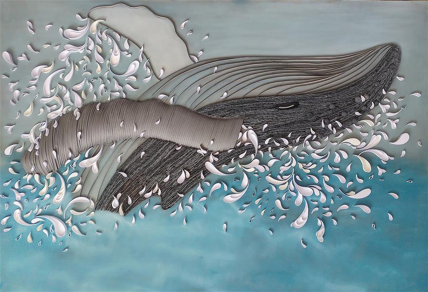 هنر نقاشی و گرافیک محفل نقاشی و گرافیک مستانه پورخاقان میکس مدیا، مقوا و گچ پاستل، 1398، 52 هرتز(تنهاترین نهنگ دنیا)، مستانه پورخاقان، به همراه قاب
#نقاشی_باکاغذ
#کوئیلینگ