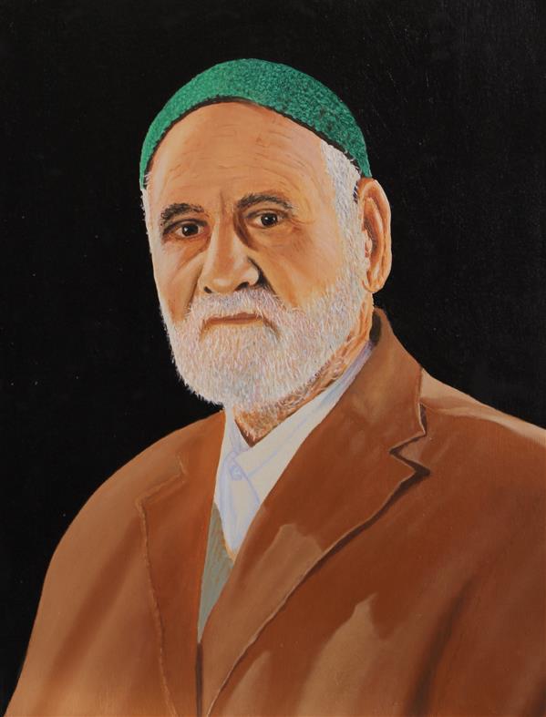 هنر نقاشی و گرافیک محفل نقاشی و گرافیک حسین حسینی رنگ روغن بوم 30x40 #نقاشی پرتره # پیشکسوت عکاسی مشهد#