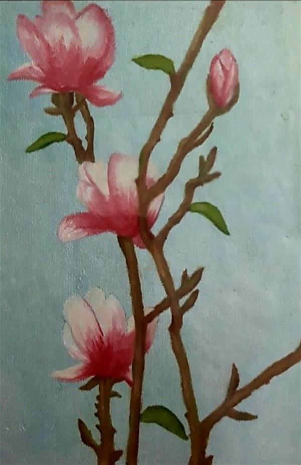 هنر نقاشی و گرافیک محفل نقاشی و گرافیک مریم حسن پور گل مگنولیا
ابعاد ۲۱*۲۹
تکنیک رنگ روغن
سبک رئال