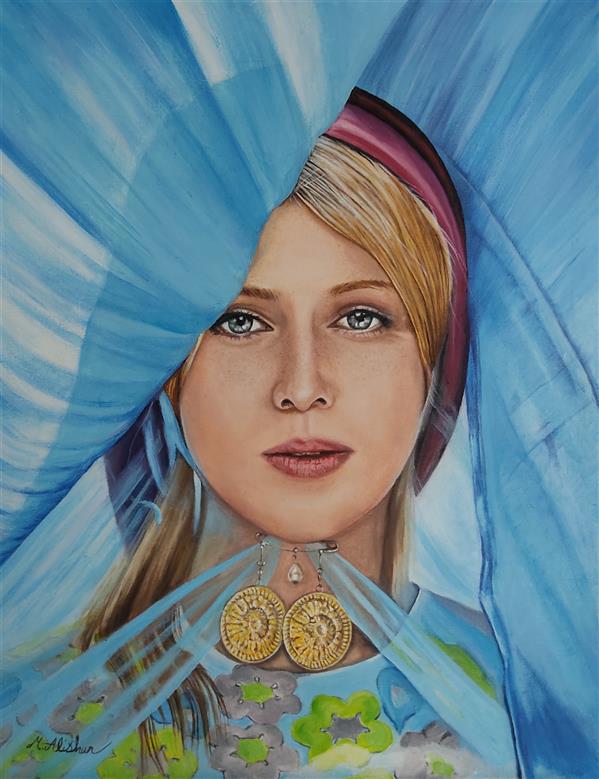 هنر نقاشی و گرافیک محفل نقاشی و گرافیک مریم عالی شأن دختر لر 
رنگ روغن روی بوم 