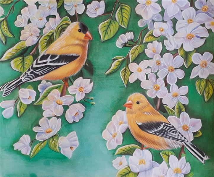 هنر نقاشی و گرافیک محفل نقاشی و گرافیک Mahnaz mohammadi  نقاشی مداد رنگی سایز ۳۵×۳۰