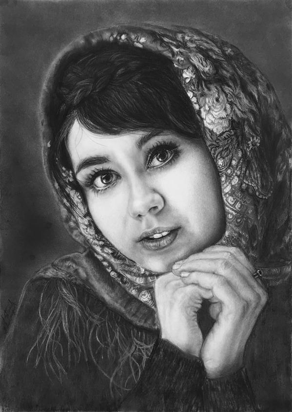 هنر نقاشی و گرافیک محفل نقاشی و گرافیک فاطمه غلامپور تابلو دختر سیاهقلم سایز A3 
#سیاهقلم#فروش تابلو#تابلو_نقاشی #نقاشی#نقاشی_دختر