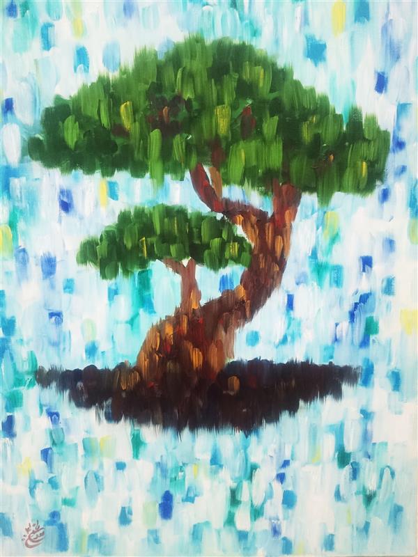 هنر نقاشی و گرافیک محفل نقاشی و گرافیک یاسمن تقوی نام اثر: "سرسبز" (1400) - تکنیک: رنگ روغن
#درخت #رویش #سبز #آبی #رنگ_روغن