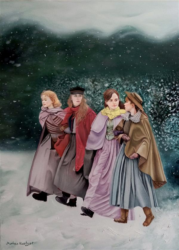 هنر نقاشی و گرافیک محفل نقاشی و گرافیک مهسا هوشیار عنوان اثر: زنان کوچک
متریال، اندازه: رنگ روغن روی بوم، 50 * 70 CM
#oilonconvas  #رنگ-روغن #بوم #سال1399 #زنان-کوچک #littlewomen
#زمستان #winter
#مهساهوشیار #mahsahoushyar