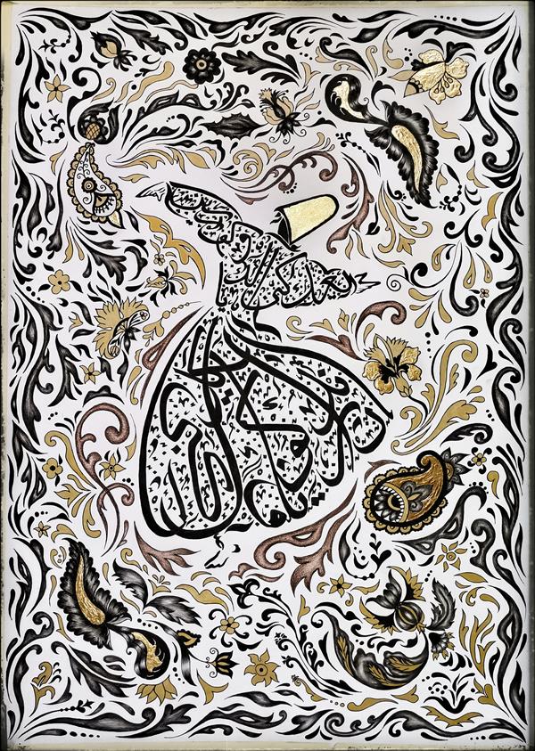 هنر نقاشی و گرافیک محفل نقاشی و گرافیک پریسا فرشباف تکنیک #سیاه قلم و #مداد رنگی و ورق طلا
۱۴۰۰
#رقص سما
پریسا فرشباف