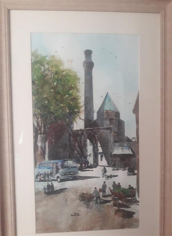 هنر نقاشی و گرافیک محفل نقاشی و گرافیک صادق ابراهیمی مسجد جامع #نطنز
