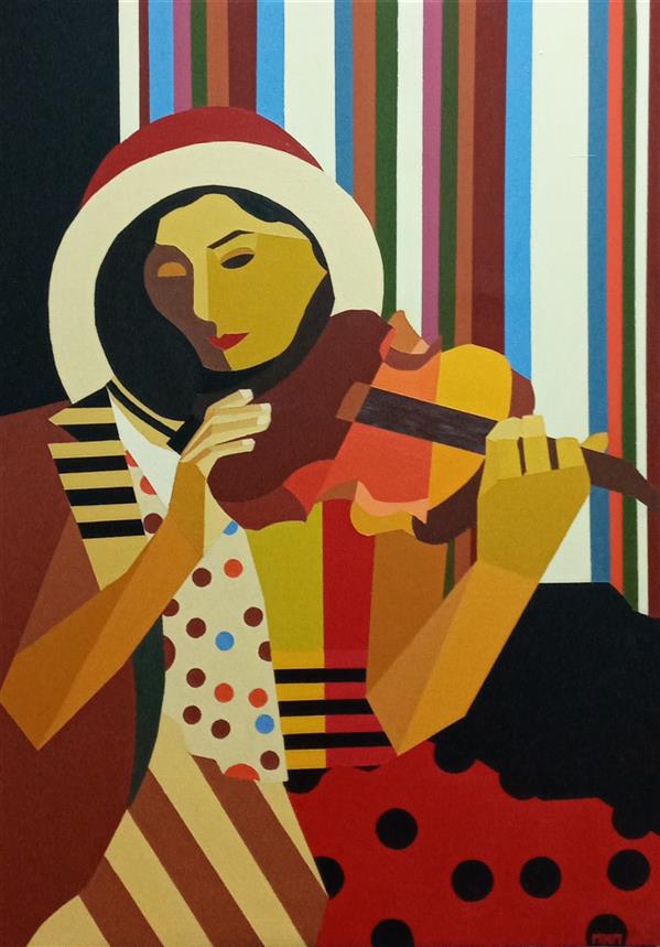هنر نقاشی و گرافیک محفل نقاشی و گرافیک آناهیتا حسینی  آناهیتاحسینی،#کوبیسم،نام اثر#آنیما_آنیموس (نیمه زنانه مردانه)#اکریلیک روی بوم، #نقاشی سال خلق اثر۱۳۹۸