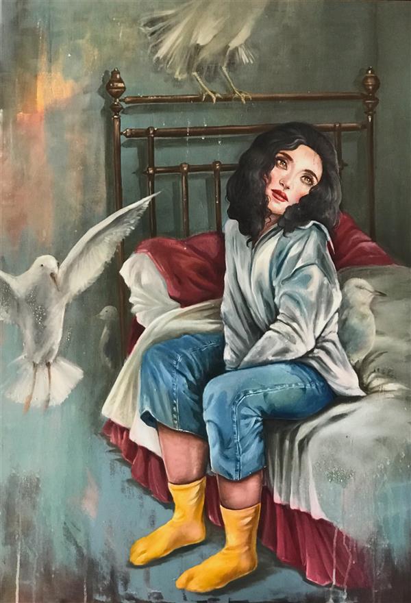 هنر نقاشی و گرافیک محفل نقاشی و گرافیک صباصفا نام اثر :دریا شدن 
رنگ روغن روی بوم
#فروخته_شد
سال تولید اثر ۲۰۲۳