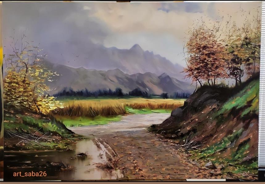هنر نقاشی و گرافیک محفل نقاشی و گرافیک سبا ربانی اثر منظره با تکنیک رنگ و روغن اثری از سبا ربانی 