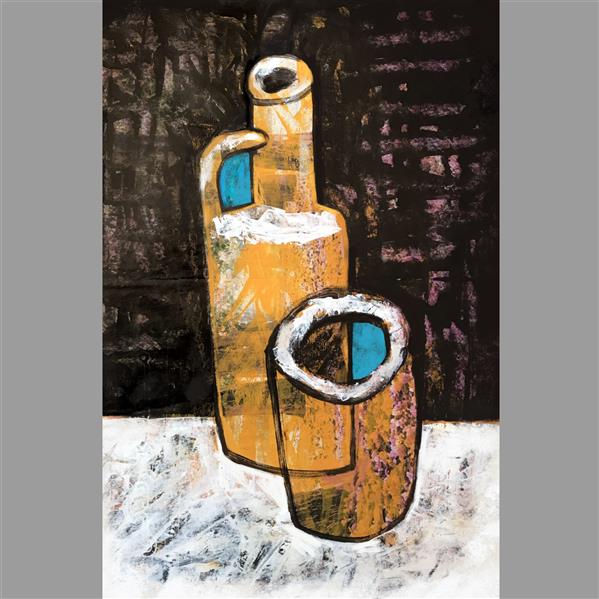 هنر نقاشی و گرافیک محفل نقاشی و گرافیک سیدعلی موسوی «بطری و لیوان»
از مجموعه #طبیعت_بیجان
متولد ۱۳۹۹
سبک: #اکسپرسیونیسم
اکرلیک روی کاغذ