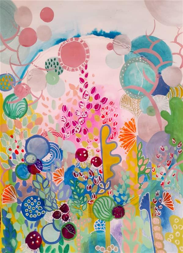 هنر نقاشی و گرافیک محفل نقاشی و گرافیک سمیرا رضائی نقاشی، ترکیبی، 2021، بوتانیکال شماره 1، سمیرا رضائی