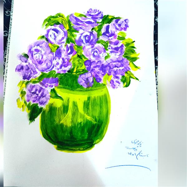 هنر نقاشی و گرافیک محفل نقاشی و گرافیک پریچهر محبوبی دوست نقش با رنگ اکلریک و بر روی کاغذ طراحی کشیده شده
